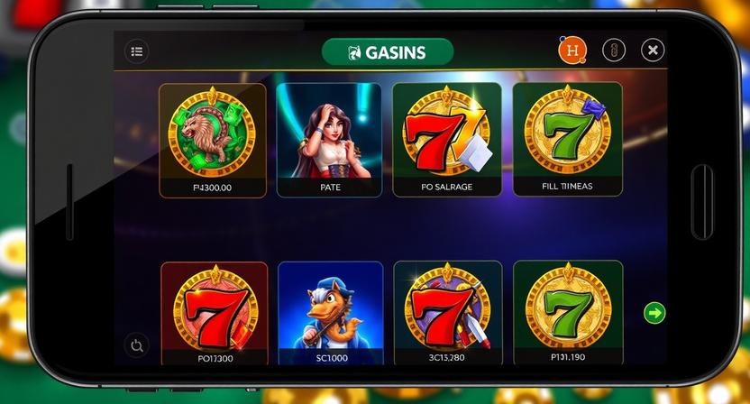 222WIN mobile casino app interface